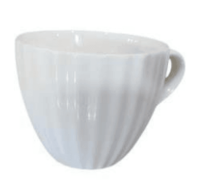 Porcelain Coffee or Tea Cups with Porcelain Saucers (12pcs)(180ml)(Design2)