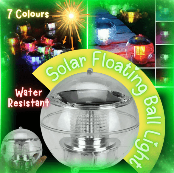 Solar Powered Colorful Water Floating Ball - DMC Wholesale