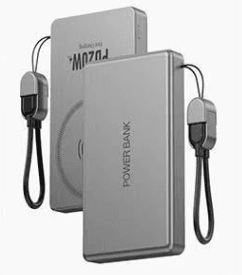 Metal Wireless Power Bank (10,000mAh) - Alt View