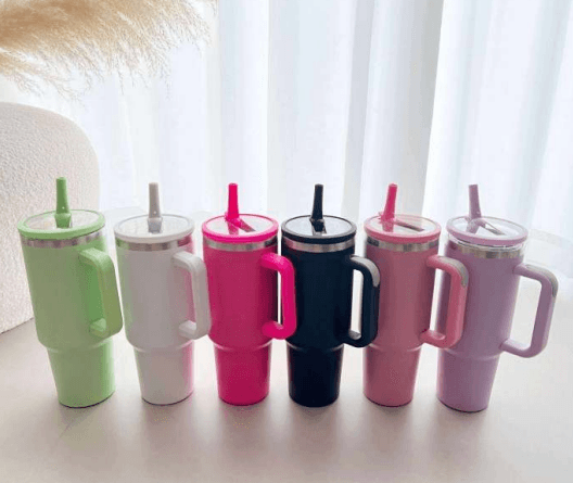 Stainless Steel Vacuum Insulated Tumbler with Lid and Straw (1200ml) - DMC Wholesale