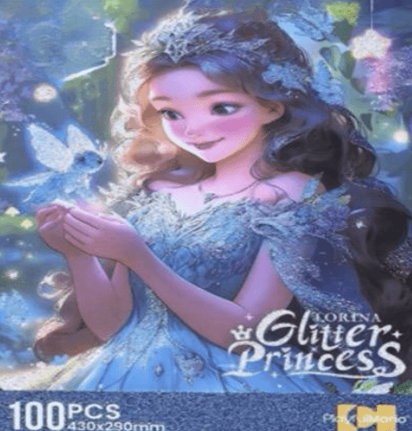 Designed Puzzle (100pcs)(Glitter Princess 2)(430x290mm) - DMC Wholesale