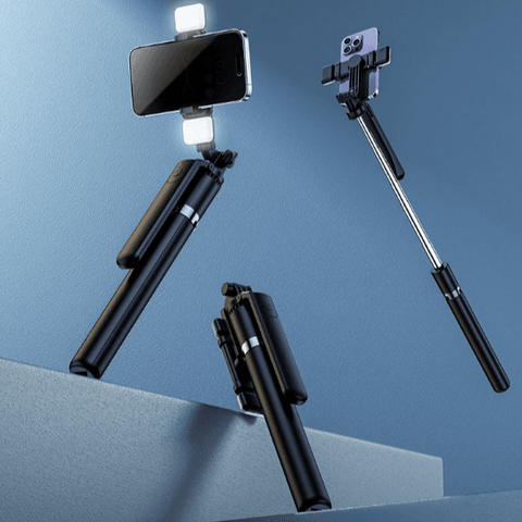 Virtual Vlogging Selfie Stick With Tripod - Alt View