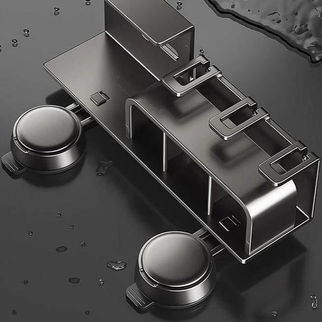 Tissue Box Wall-Mounted Bathroom Organiser (3 Compartment) - DMC Wholesale