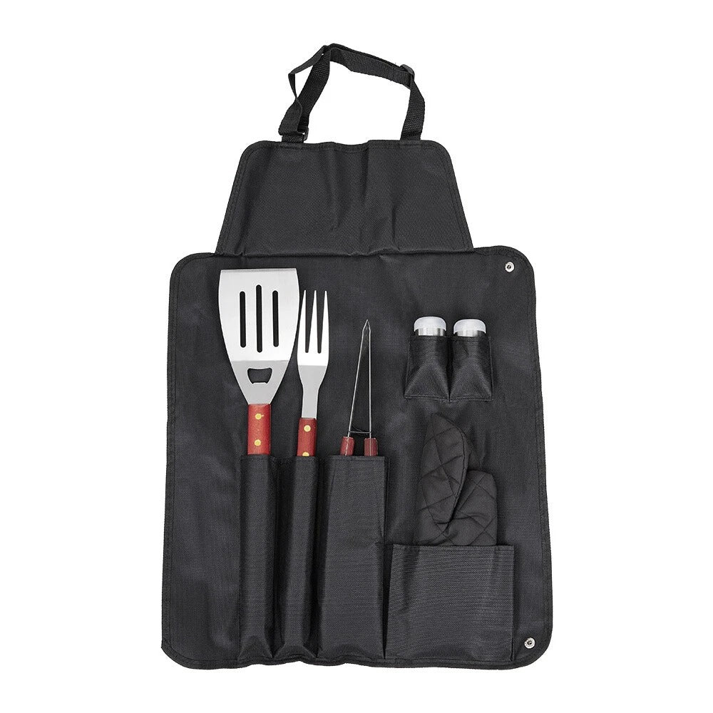 Braai Grilling Apron Tool Set (6 pcs)