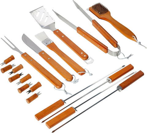 Stainless Steel Tool Set with Plastic Case (18 pcs) - Alt View