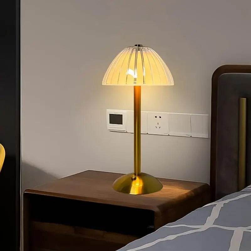 Rechargeable Vintage Metal Table Lamp (30cm x 15cm) - DMC Wholesale