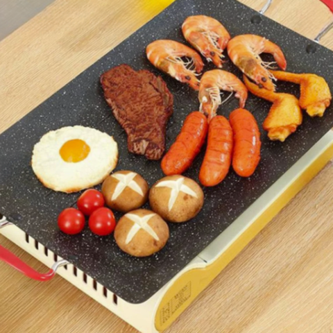 Large Non-Stick Metal Grill Pan (42x27cm)