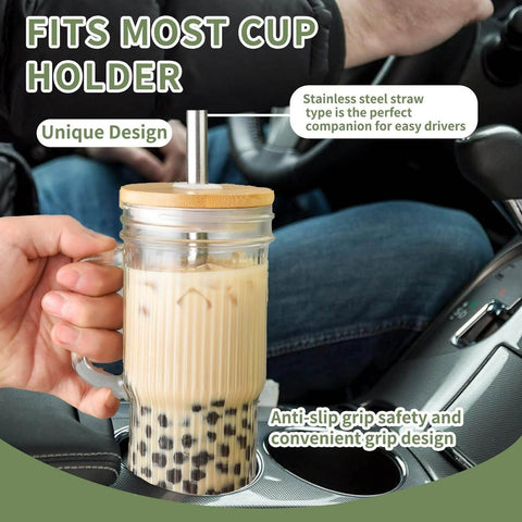 Ribbed Glass Tumbler (720ml)(Each) - Alt View