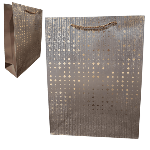 Shimmer Rich Brown Gift Bag (Large) - Alt View