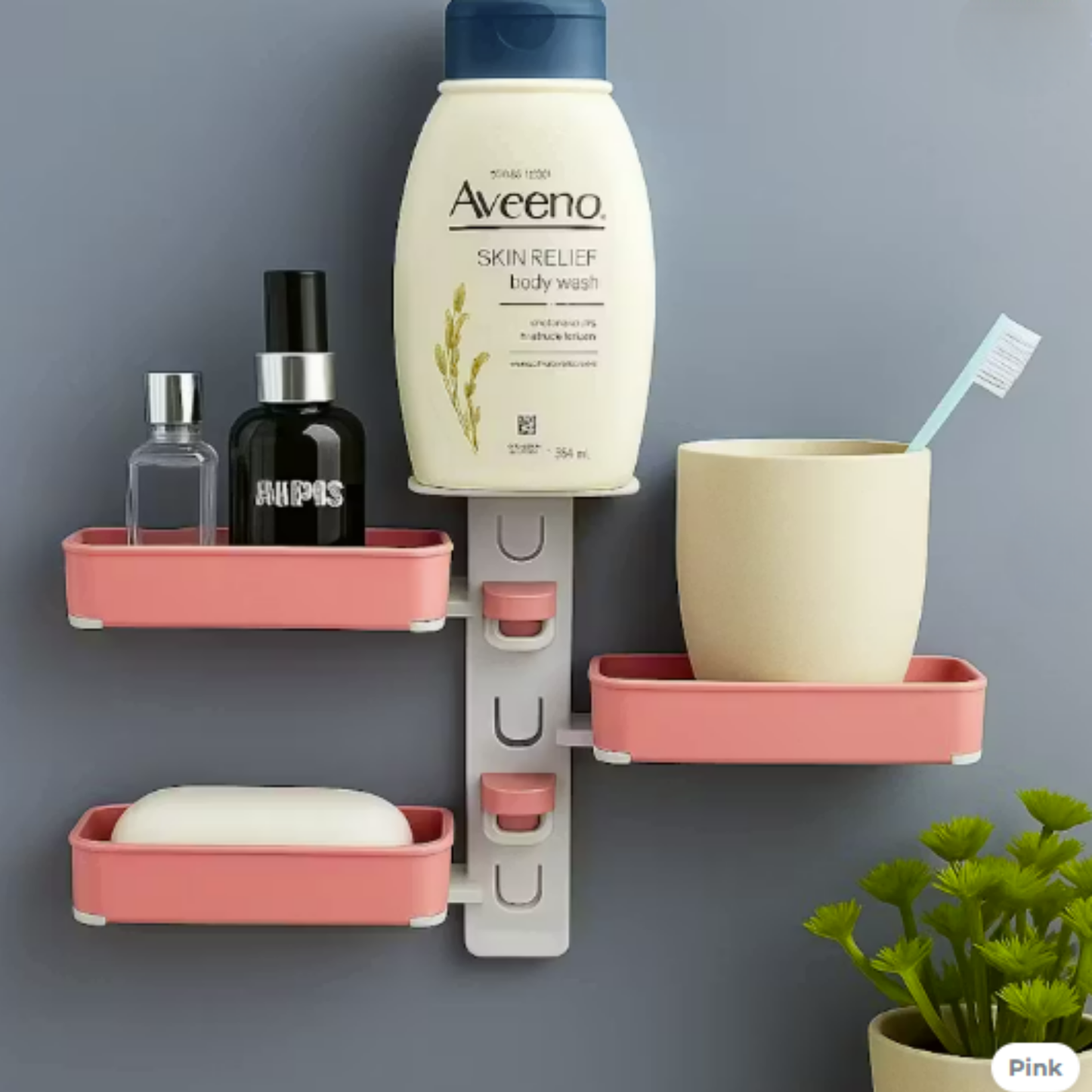 Wall-Mounted Rotating Soap Holder (3 Tier)