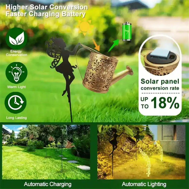 Fairy Solar Watering Can Light