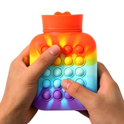 Hot And Cold Compress Water Bottle Pop-It Bag (500ml)(Rainbow) - Alt View