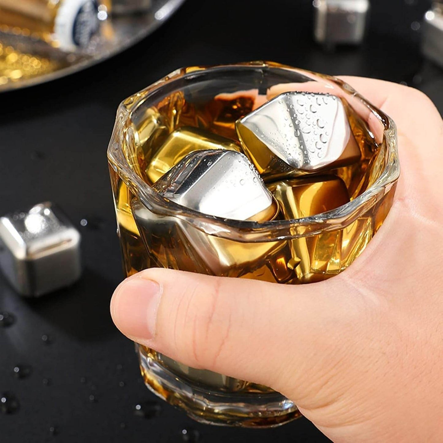 Reusable Stainless Steel Ice Cubes (8 pcs) - DMC Wholesale