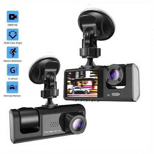 3 Channel 1080p Mini Vehicle Dash Cam - DMC Wholesale