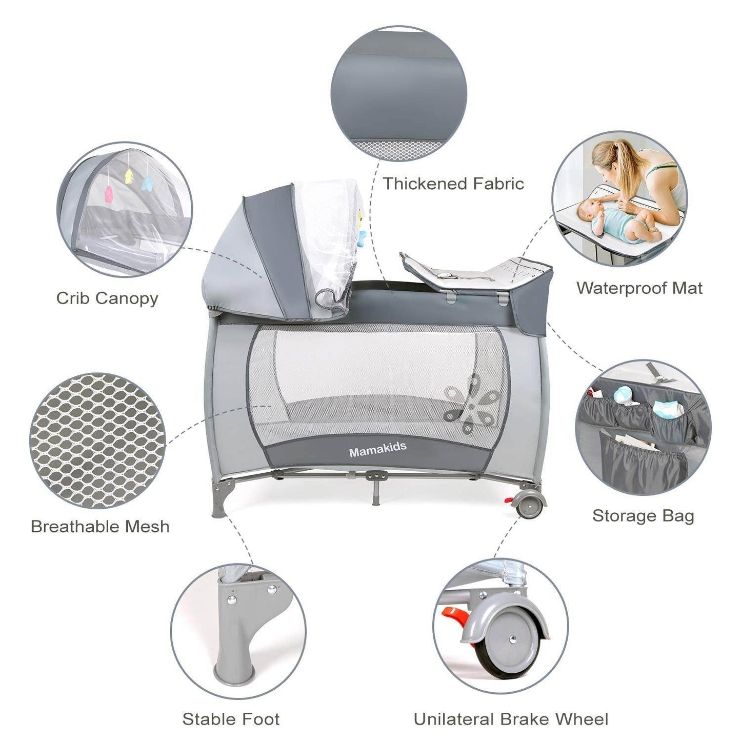 Portable and Foldable Baby Travel Crib - DMC Wholesale