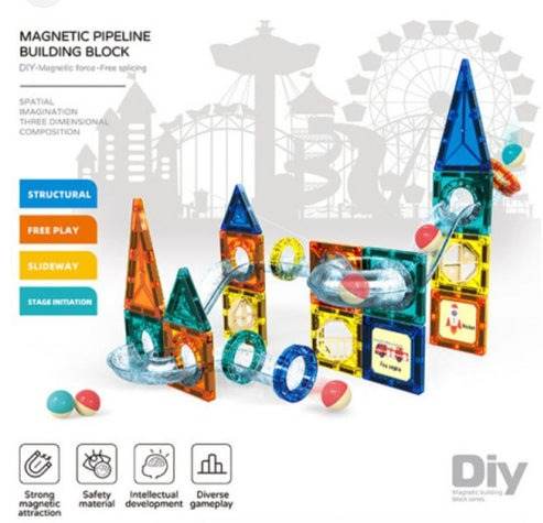 Magnetic Building Blocks (97 pcs) - DMC Wholesale