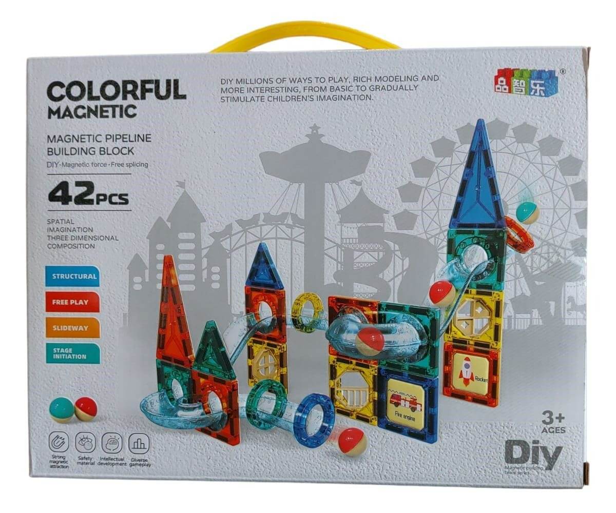 LED Magnetic Building Blocks (42 pcs) - DMC Wholesale