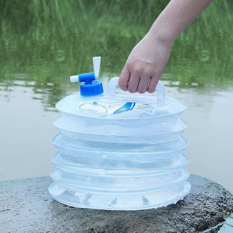 Collapsible Water Container with Spigot (5L) - Alt View
