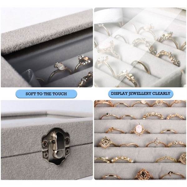 Multiple Compartments Jewellery Storage Box - DMC Wholesale