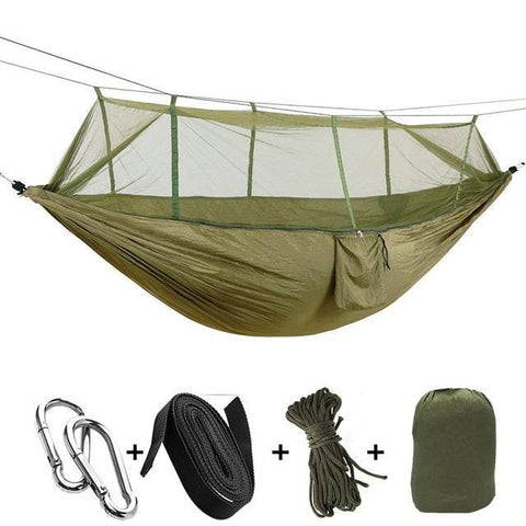 Outdoorsman's Hammock With Mosquito Net - Alt View