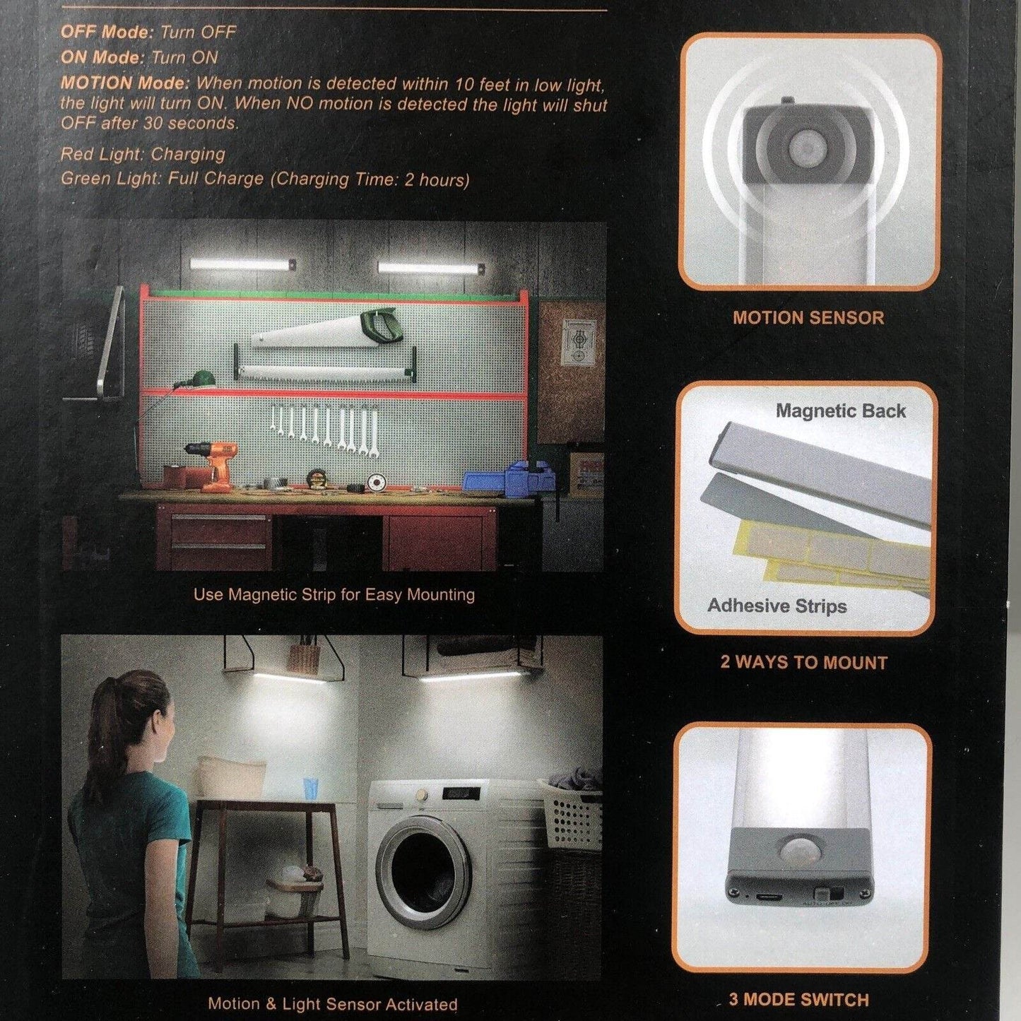 Rechargeable Motion Activated Light Bar - DMC Wholesale