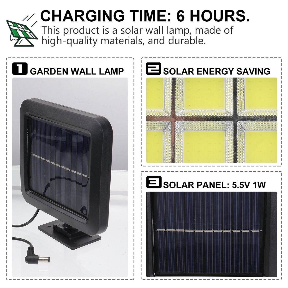 Outdoor Split Solar Panel Lamp - DMC Wholesale