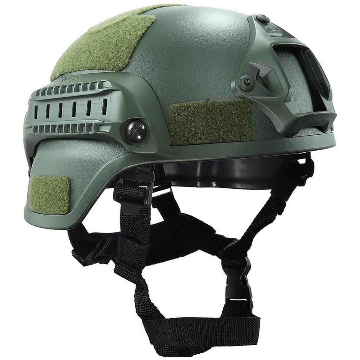 Universal Tactical Helmet with Side Rail - DMC Wholesale