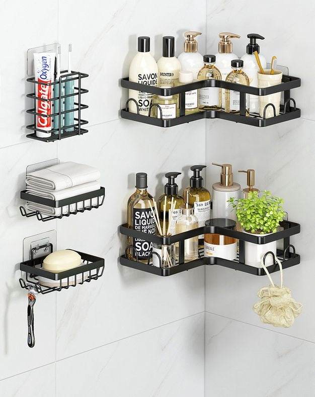 Stainless Steel Partitioned Shower Rack (5 pcs) - DMC Wholesale