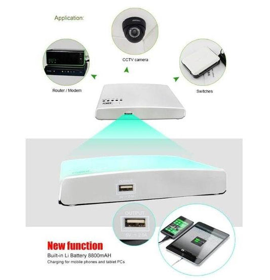 Portable Mini DC UPS 8800mAh Lithium Battery - DMC Wholesale