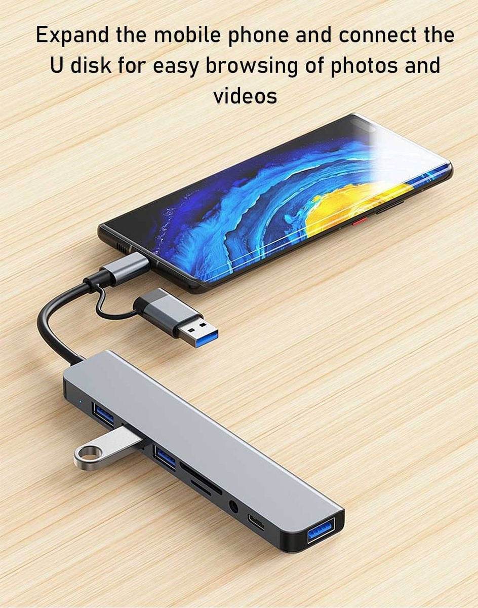 8 In 1 Connection Hub - DMC Wholesale