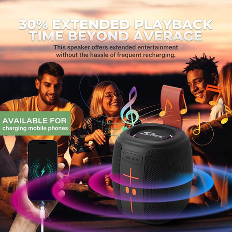 Portable Bluetooth Wireless Diaphragm Speaker - Alt View