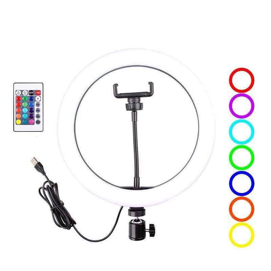 RGB LED 10-Inch Ring Light (without stand) - DMC Wholesale