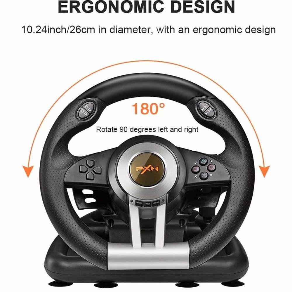 USB Racing Gaming Steering Wheel - DMC Wholesale