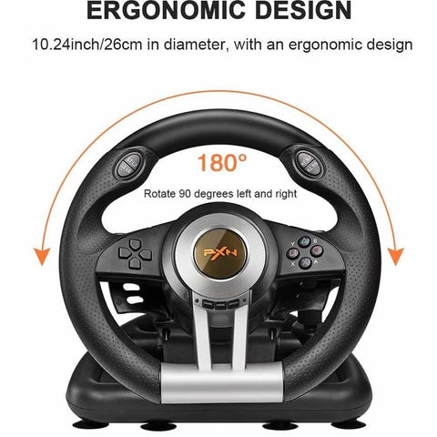 USB Racing Gaming Steering Wheel - Alt View