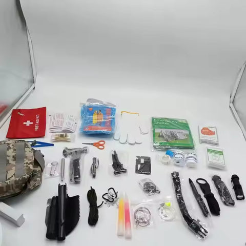 Emergency Survival Kit with First Aid