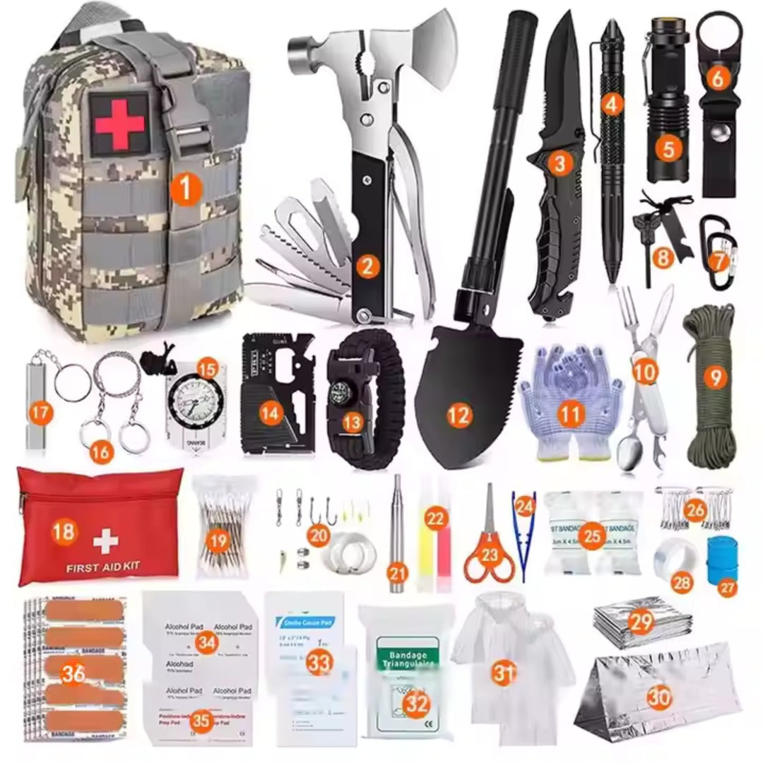 Emergency Survival Kit with First Aid