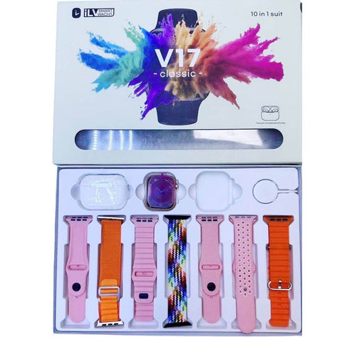 S9 smart watch with Airpod pro and 7 straps sets - Alt View