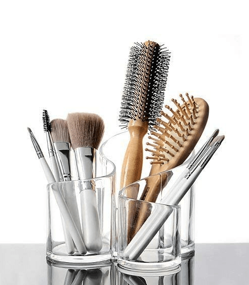 Acrylic Three Compartment Make-Up Organiser - DMC Wholesale