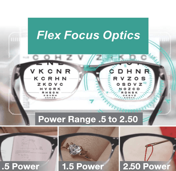 Adjustable Strength One Power Reading Glasses - DMC Wholesale