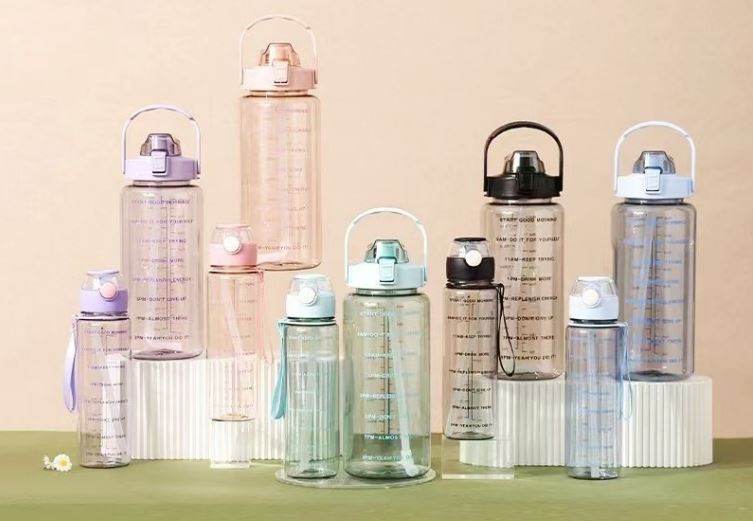 Combo: Clear Motivational Bottle (2 pcs) - DMC Wholesale