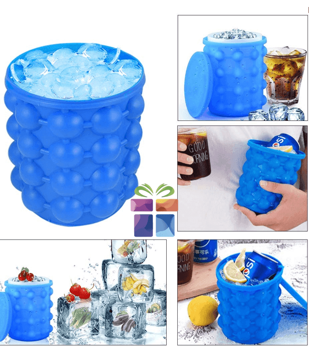 2in1 Magic Silicone Ice Cube Bucket Genie - DMC Wholesale