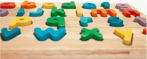 Wooden Alphabet Puzzle - Alt View