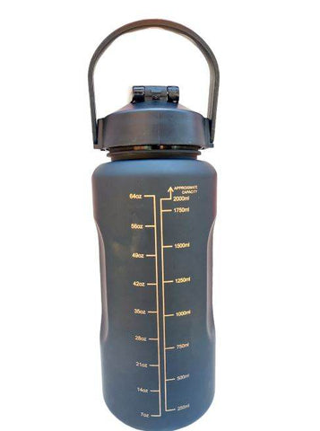 Motivational Bottle (2L)(Black) - Alt View