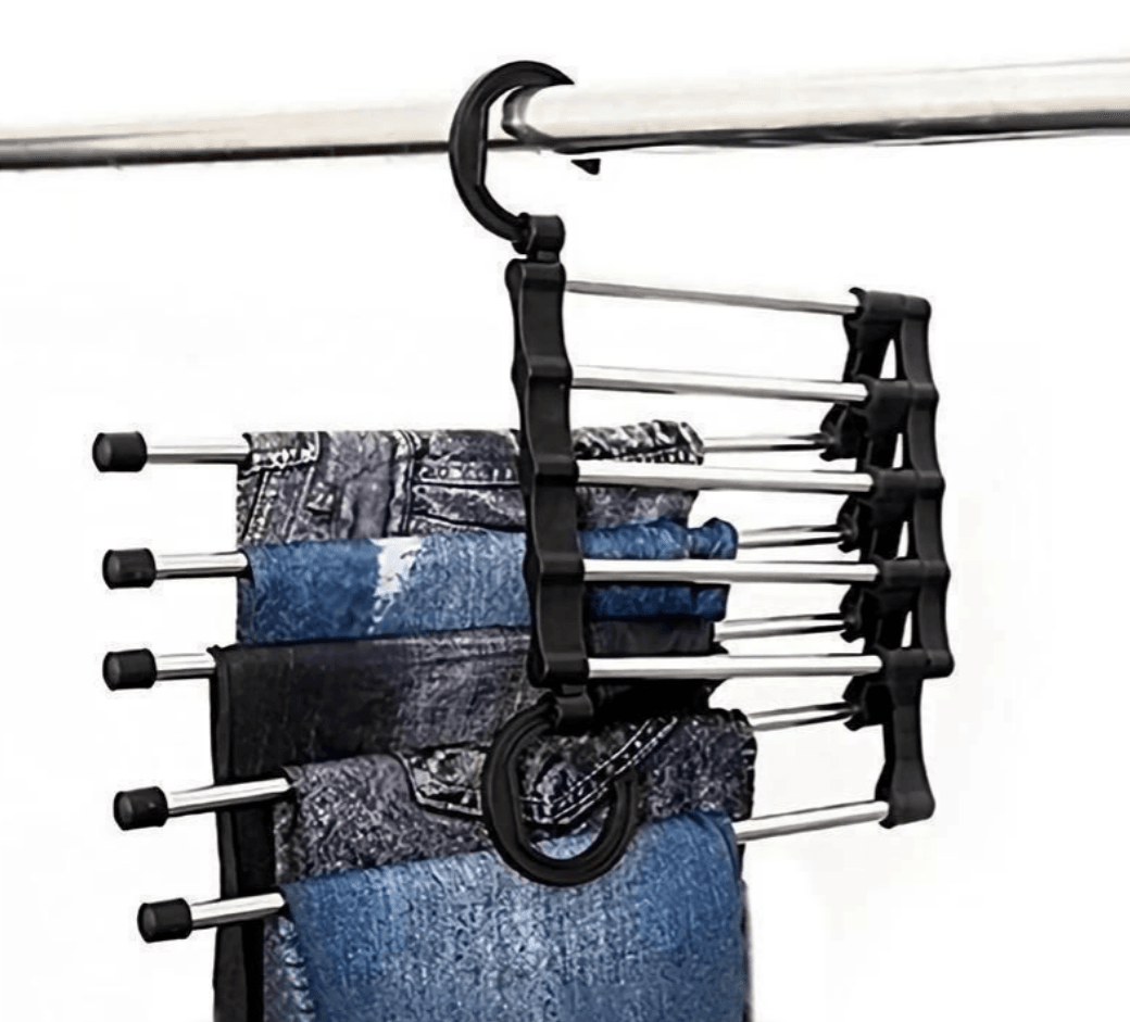 5in1 Space Saver Organizer Hanger for Trousers - DMC Wholesale