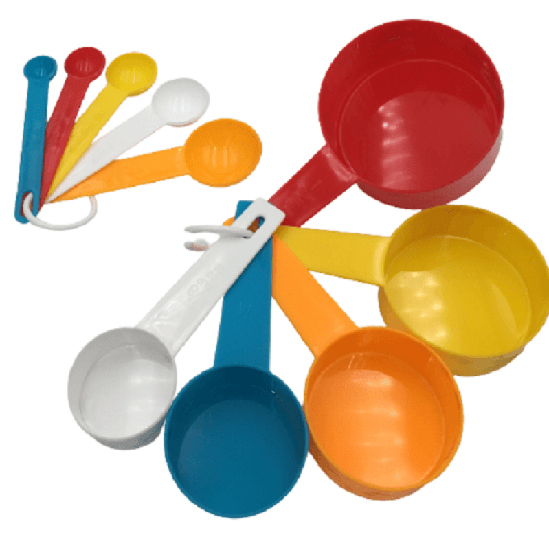 Plastic Measuring Scoop And Spoon Set (10 pcs) - DMC Wholesale