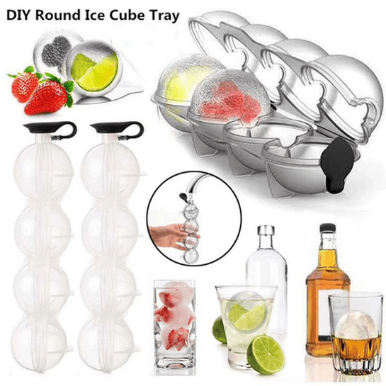 DIY 4 Holes Round Ice Ball Tray - DMC Wholesale
