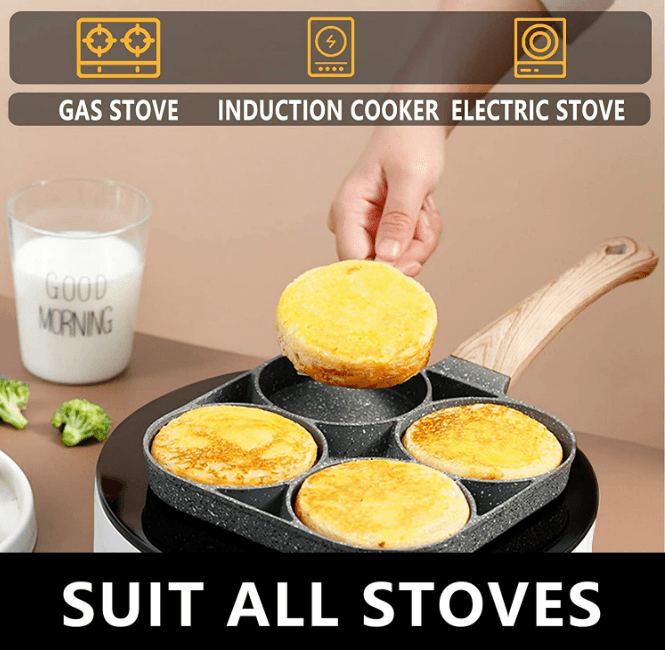 Breakfast Frying Pan (4 Division) - DMC Wholesale