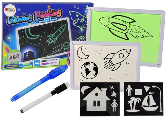 2in1 Glow Painting Board For Kids (A4) - DMC Wholesale