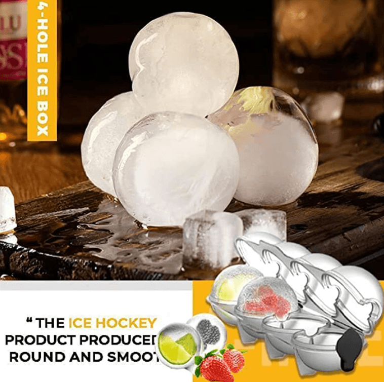 DIY 4 Holes Round Ice Ball Tray - DMC Wholesale