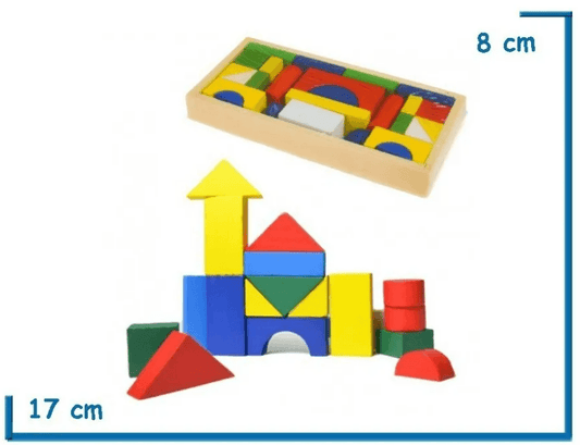 Geometric Wooden Blocks (26 pcs) - DMC Wholesale